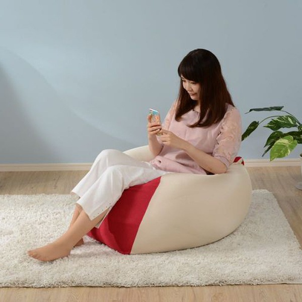 ビーズクッション キューブ型 洗えるカバーリング XL クッション ビーズ フロアクッション ビーズソファ ソファー ソファ 背もたれ キューブ 四角 かわいい １人用 一人用 リビング_4