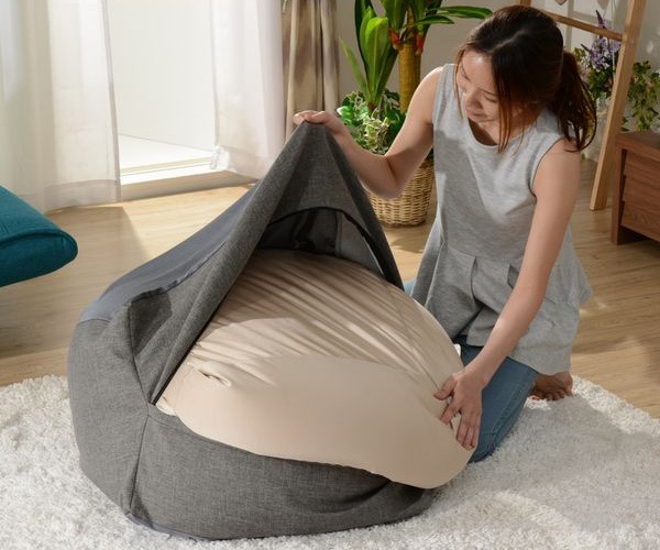 ビーズクッション キューブ型 洗えるカバーリング XL クッション ビーズ フロアクッション ビーズソファ ソファー ソファ 背もたれ キューブ 四角 かわいい １人用 一人用 リビング_14