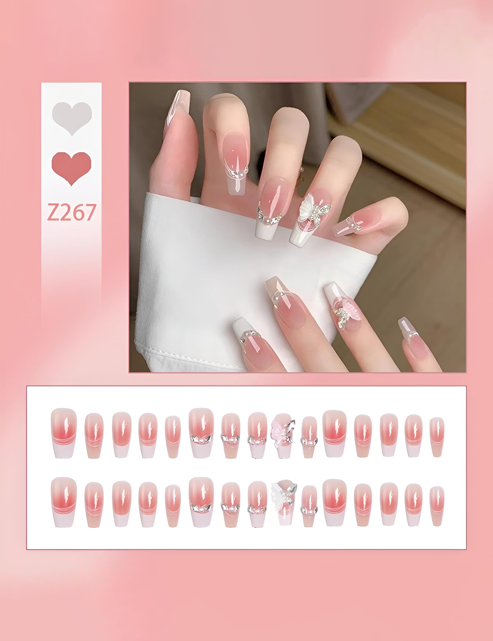 Qoo10] FINGER SUIT ZYOWAIT ネイルチップ ロング つ