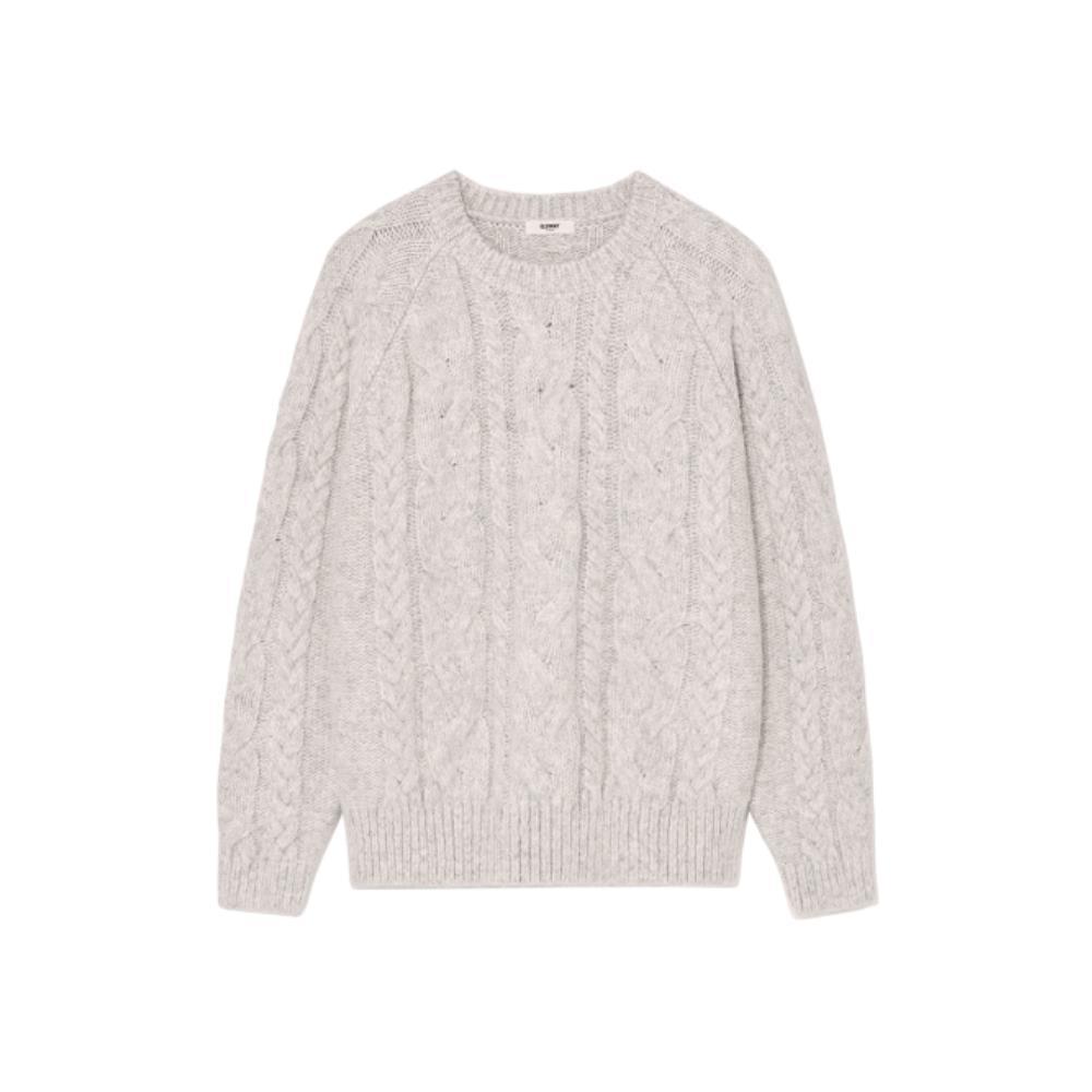 GLOWNY G CABLE PULLOVER GRAY GC24WTKN103GR GLOWNY G CABLE PULLOVER GRAY GC24WTKN103GR