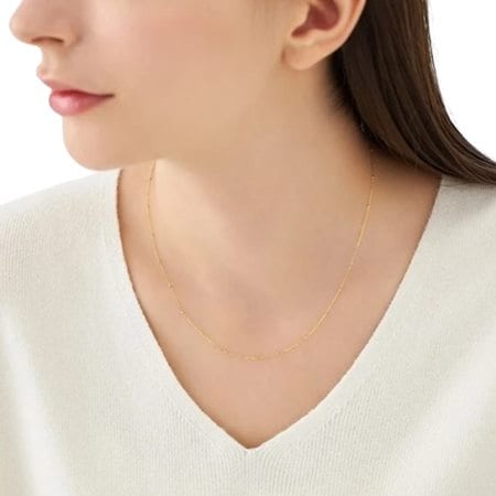 4cd517925【送料無料】【ラッピング無料】ヨンドシー 4℃ K18イエローゴールド ネックレス ブランド 正規品 新品 ギフト プレゼント 人気 おすすめ 誕生日 記念日 クリスマス