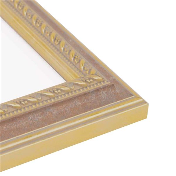 (軽量額)UVカットアクリル 装飾水彩額（マット付き）F8 Gブラウン