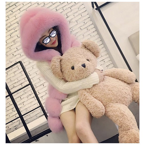 Qoo10] 毛皮ベスト ファーベスト レディース 冬