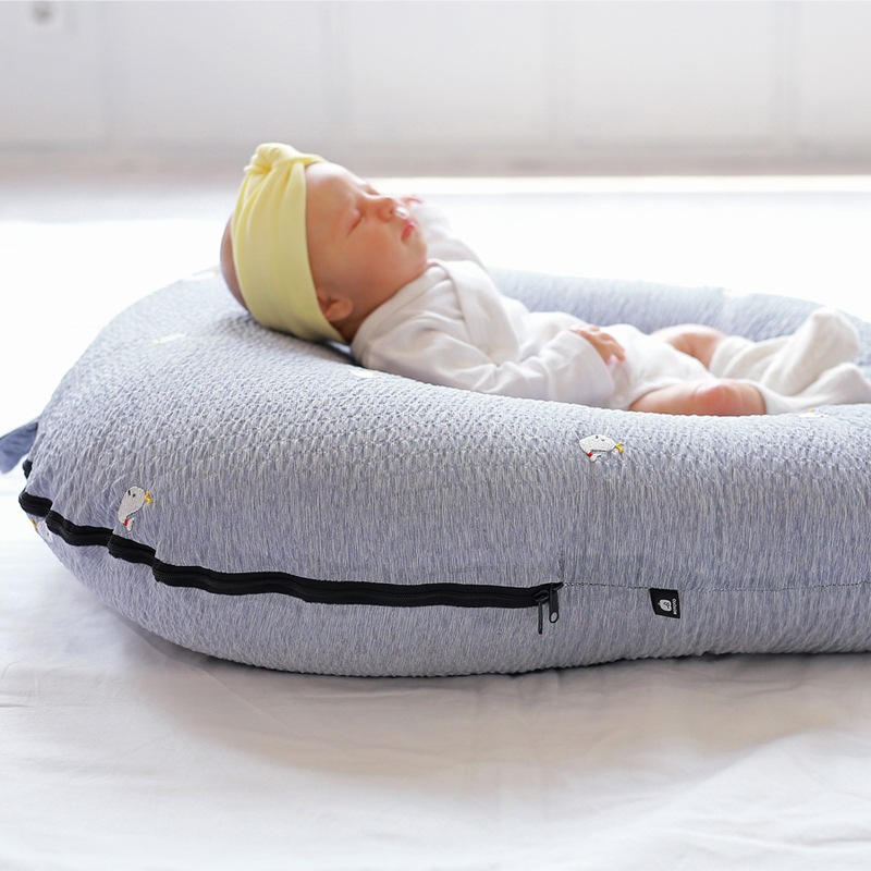 ロトトクッション Ripple Dolphin Grey 逆流クッション 授乳枕