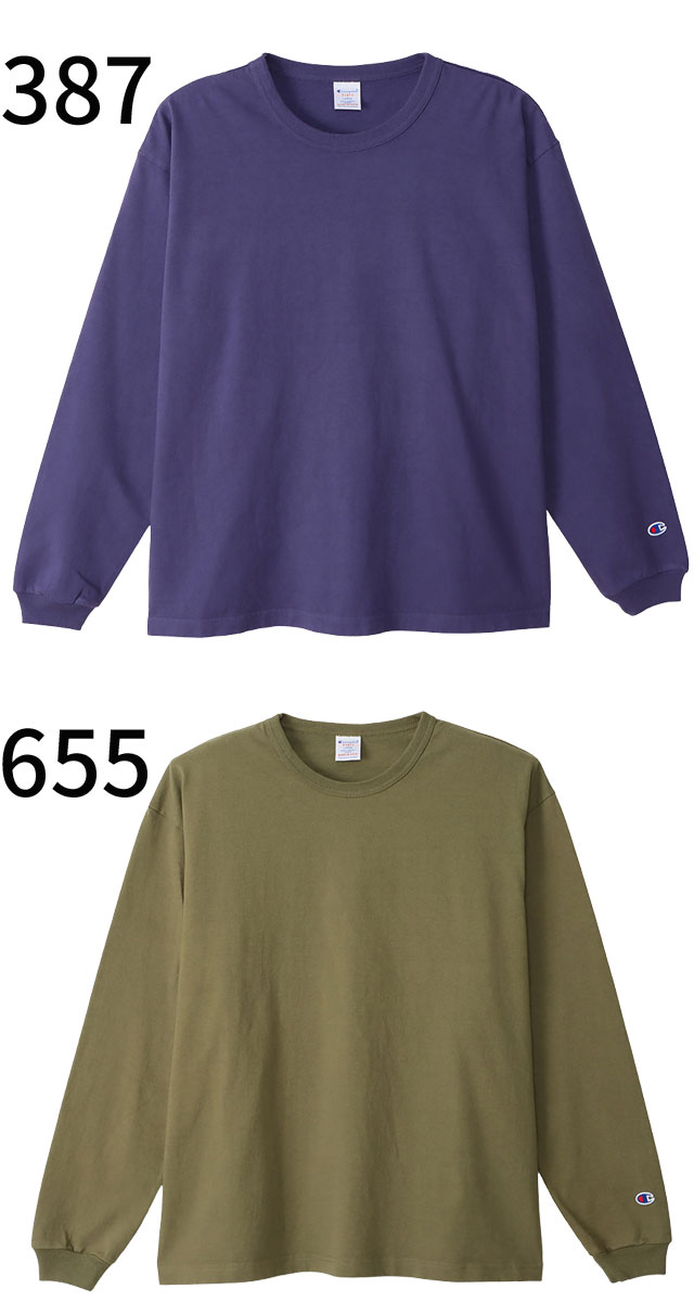 チャンピオン Champion ロングTシャツ メンズ レディース C5-U409 T1011 ティーテンイレブン 長袖 アパレル ロンT オーバーサイズ トップス コットン100% ロングスリーブ