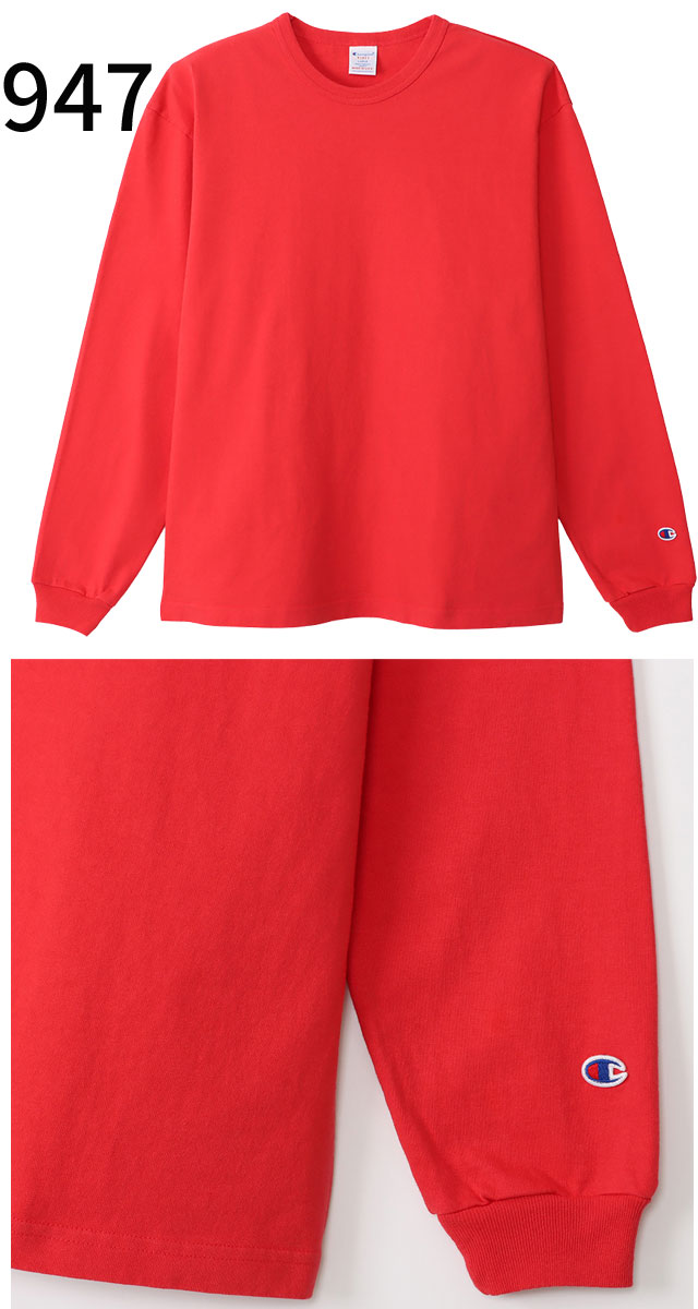 チャンピオン Champion ロングTシャツ メンズ レディース C5-U409 T1011 ティーテンイレブン 長袖 アパレル ロンT オーバーサイズ トップス コットン100% ロングスリーブ
