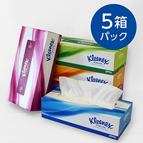 【ケース販売】 クリネックス ティシュー 360枚(180組) 5箱 ×12パック入り