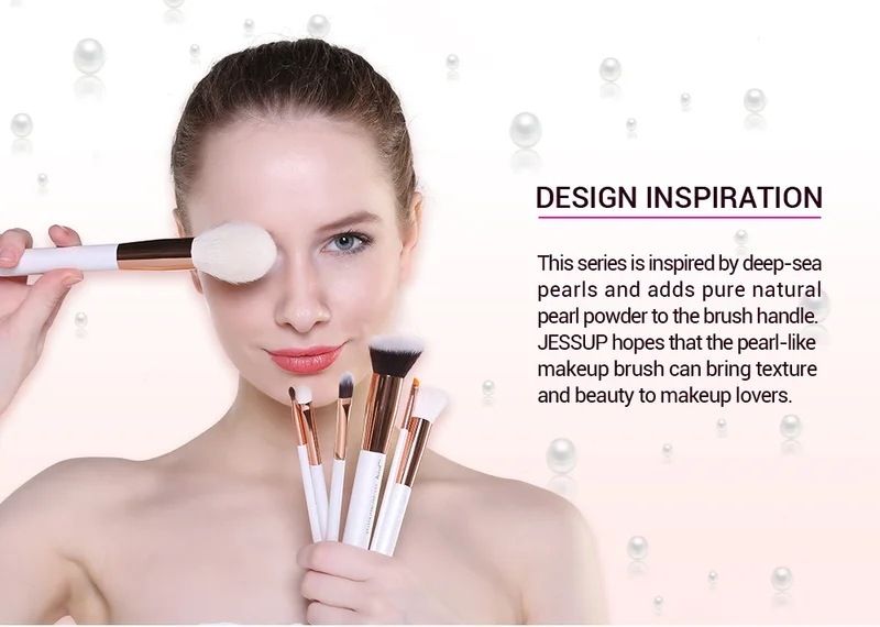 プロのメイクブラシ 625個の天然人工毛 蛍光ペン 真珠白t215 T215(25PCS)