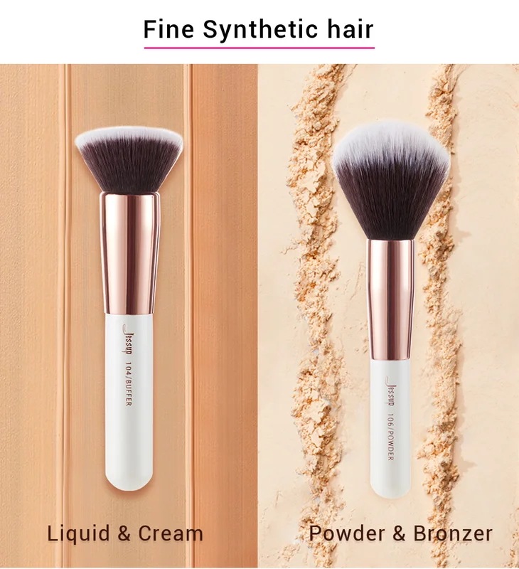 プロのメイクブラシ 625個の天然人工毛 蛍光ペン 真珠白t215 T215(25PCS)