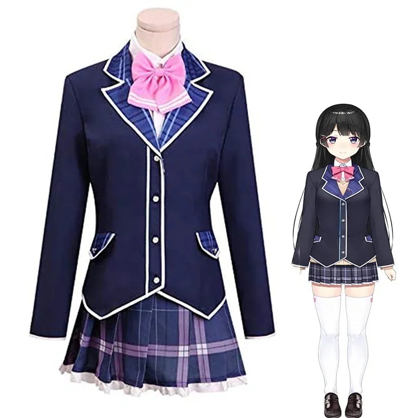 Vtuber つきのみと バーチャルyoutuber コスチューム 制服 コスプレ衣装 月ノ美兎コスプレ変装仮装セパレート