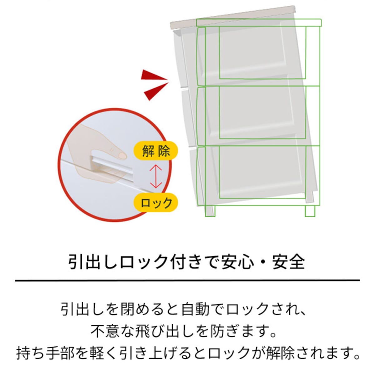 チェスト プラスチック 4段 フィッツプラスイージー FE7504 幅75cm 完成品 日本製 幅75x奥行41x高さ85cm タンス 引き出し 収納 衣類収納 フィッツ Fits 衣装ケース