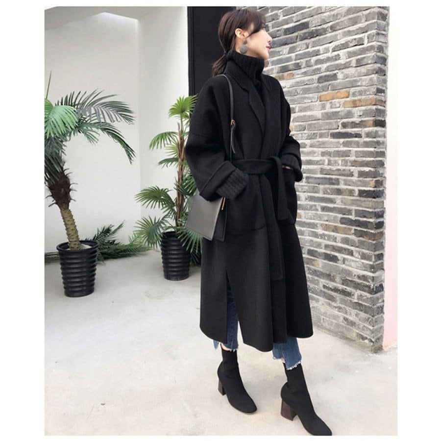 チェスターコートコート レディース ロング丈 秋冬 ロングコート マキシ丈 ラシャ 長袖 綿 アウ