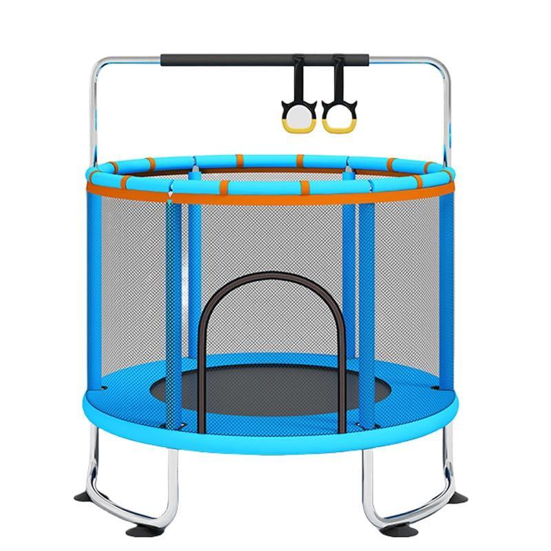 トランポリン 室内 子供 大人家庭用 手摺付き 鉄棒 吊り輪付き(外す可能) 飛び出し防止安全保護ネット付き 円形 360手すり 静音設計 耐荷重200kg 収納便 トランポリン 室内 子供 大人家庭用 手摺付き 鉄棒 吊り輪付き(外す可能) 飛び出し防止安全保護ネット付き 円形 360手すり 静音設計 耐荷重200kg 収納便