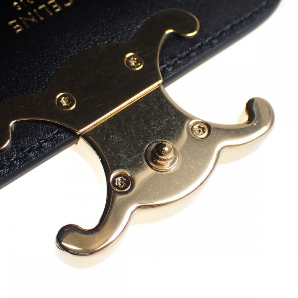 ミニトリオンフ ストラスクロージャー 10L653DPV.38NO ショルダーバッグ ブラック ゴールド金具 レディース【SAランク】 ミニトリオンフ ストラスクロージャー 10L653DPV.38NO ショルダーバッグ ブラック ゴールド金具 レディース【SAランク】