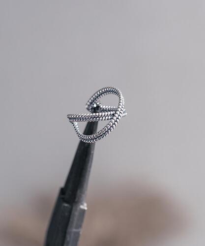 HEYHORANG公式取扱店 925silver* Two-line Cross Dot silver リング ATEEZ 韓国アイドル