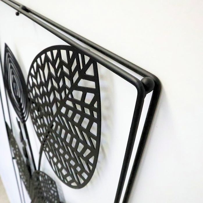 アイアン壁掛けウォールアートパネル「フラワー」壁飾り インテリア ウォールデコ（23）