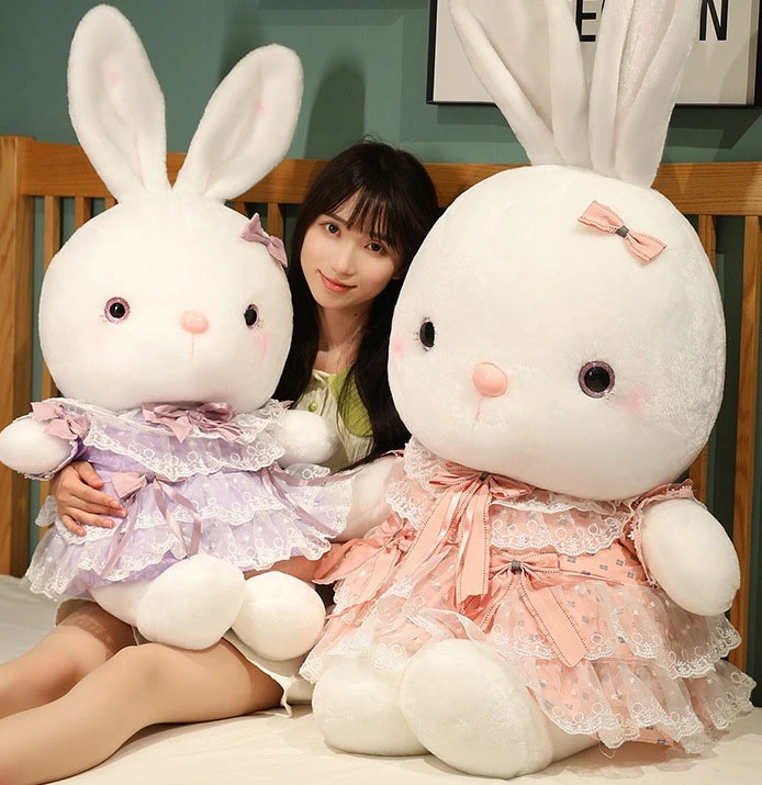 【90cm】 ぬいぐるみ 全4色 ウサギ インテリア 子供 おもちゃ 動物 可愛い 彼女に ふわふわで癒される rabbit プレゼント 兔 リボン 抱き枕 クッション 柔らか 心地いい ギフト c