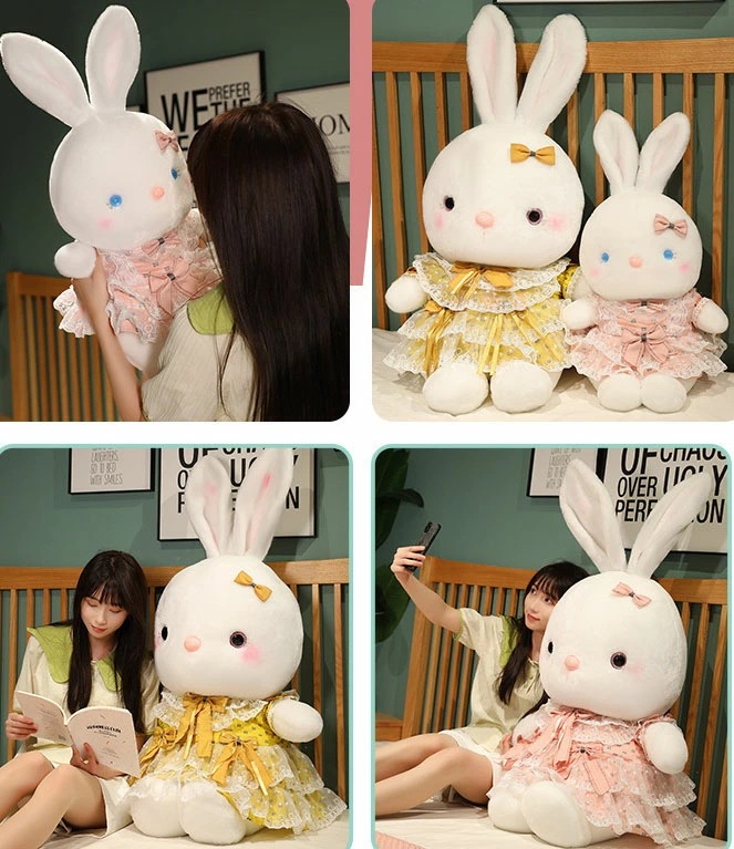 【90cm】 ぬいぐるみ 全4色 ウサギ インテリア 子供 おもちゃ 動物 可愛い 彼女に ふわふわで癒される rabbit プレゼント 兔 リボン 抱き枕 クッション 柔らか 心地いい ギフト c