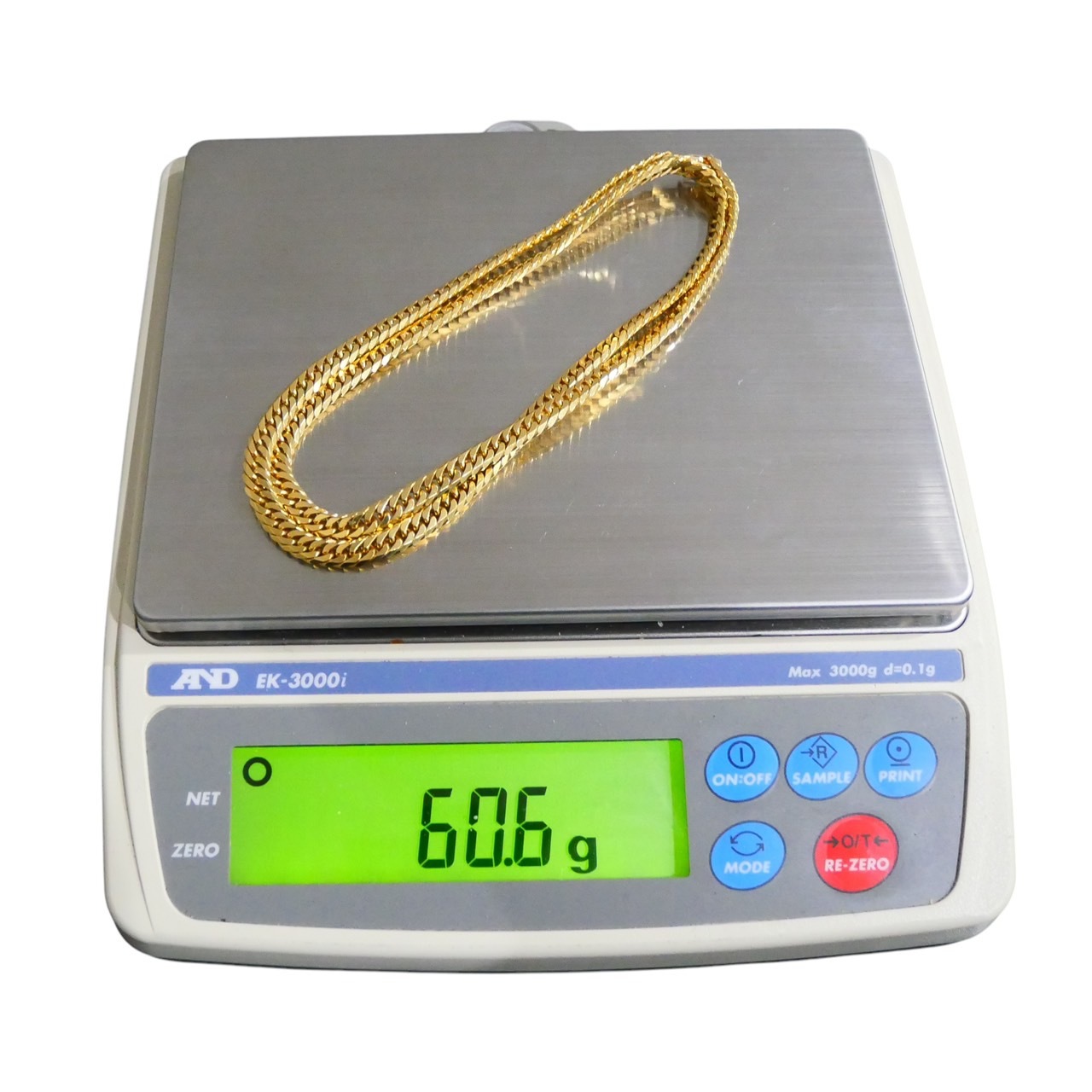 【新品】喜平ネックレス K18 18金 750 6面ダブル 60.6g 60cm 5.8mm キヘイ チェーン 金ネックレス 造幣局検定マーク 50g 60g 50cm メンズ アクセサリー