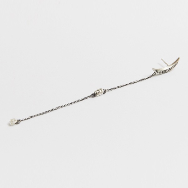 bts ジミン着用 E807 三日月シルバーイヤリング