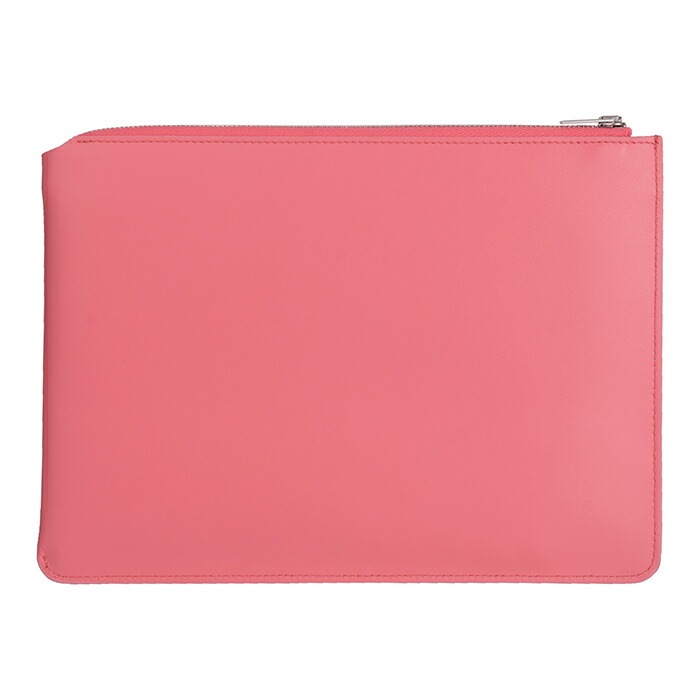 Malachite　レディース ポーチ クラッチバック 小物入れ ファスナー ロゴ ワンポイント