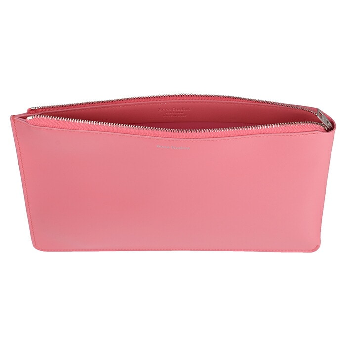 Malachite　レディース ポーチ クラッチバック 小物入れ ファスナー ロゴ ワンポイント