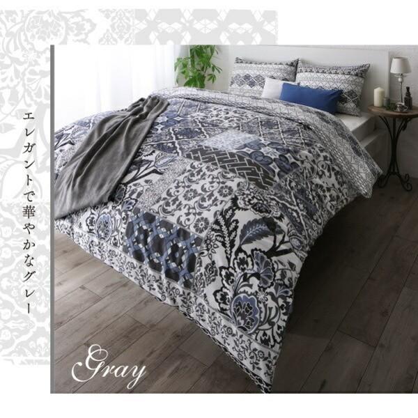 ベッド用布団カバー クイーン 4点セット 枕カバー 50x70cm用 掛布団 カバー ボックスシーツ 日本製 綿100％ リゾートデザイン 洗える 来客用 シーツ