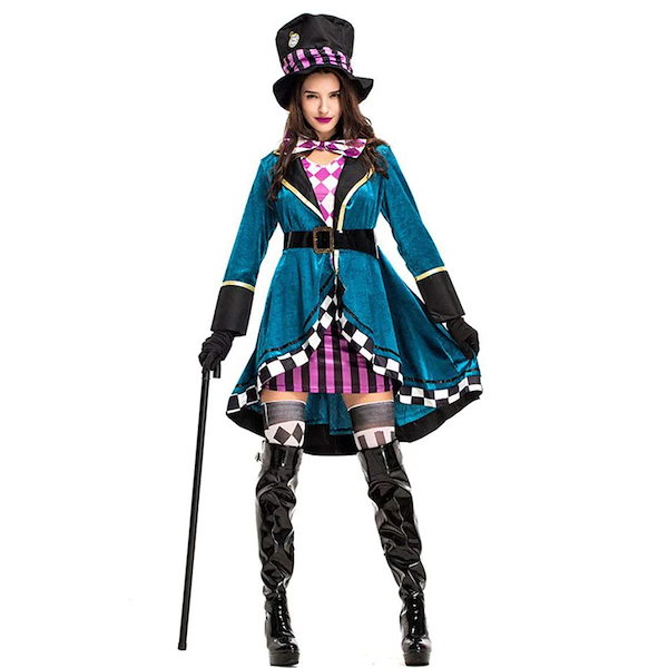 ファッションなデザイン ポン助さま専用【3XL】マッドハッターコスプレ1式 脈打つ 帽子