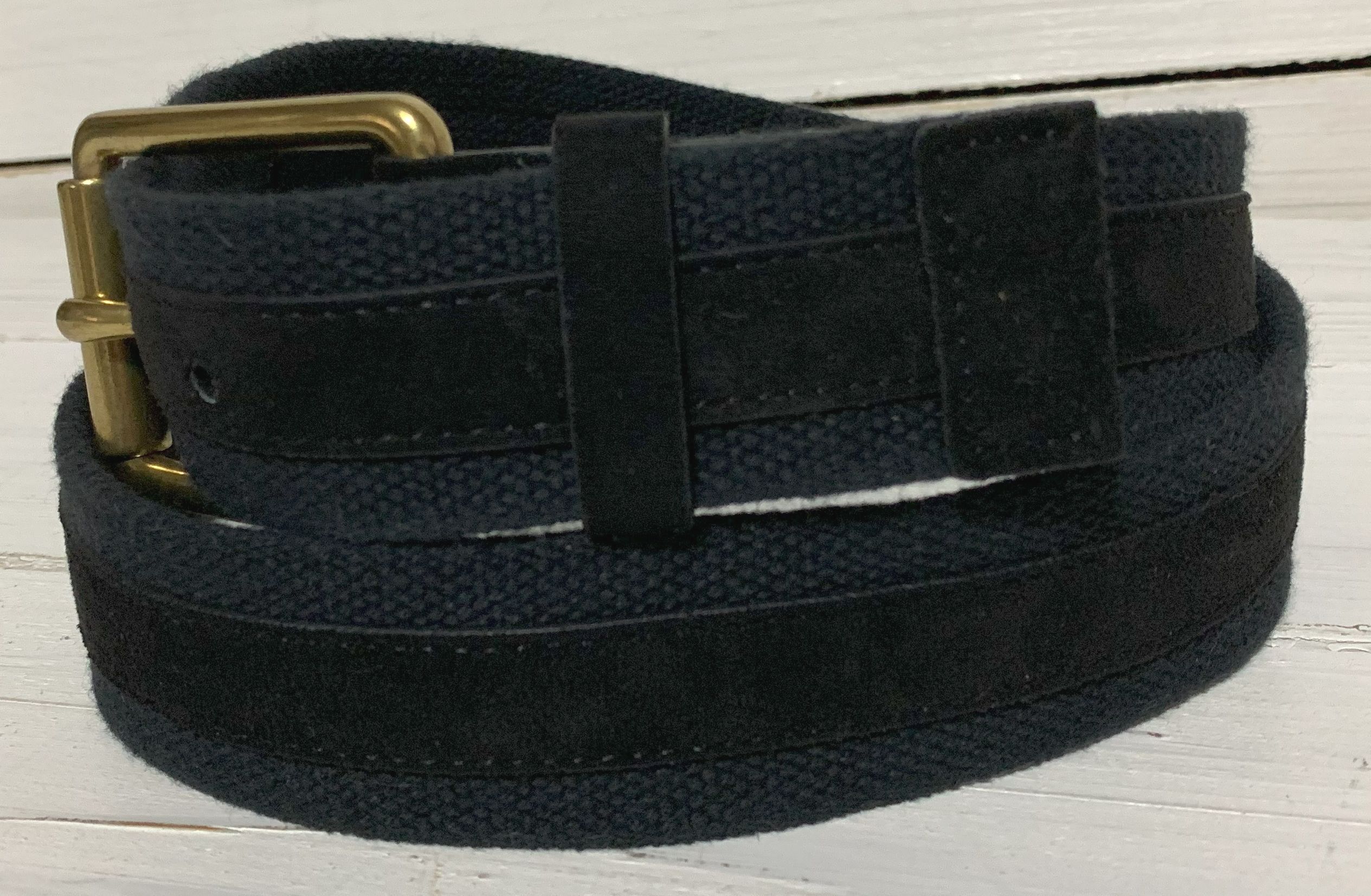 コットン 布ベルト 黒 ブラック メンズ BANANA REPUBLIC BR4-013