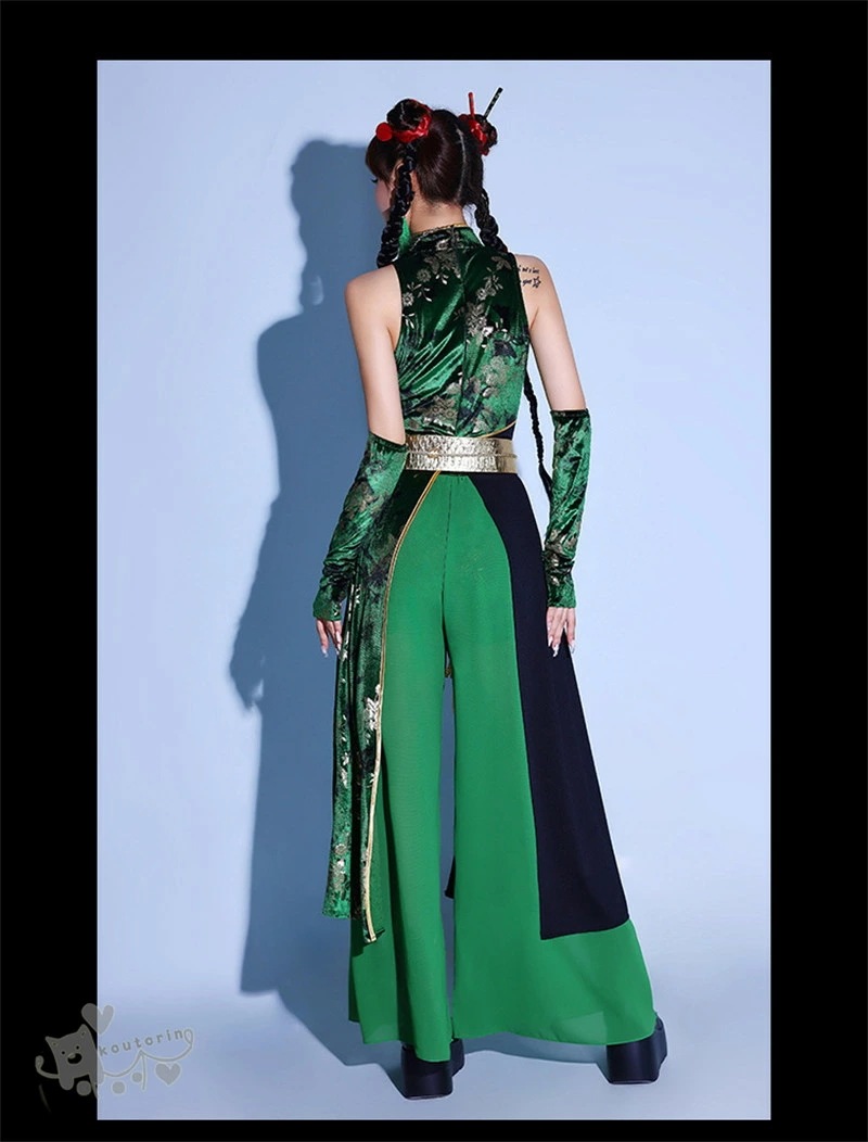 出血大サービス ダンス衣装緑 中華風 チャイナドレス ダンス衣装 セットアップ レディース k-pop 衣装 大人 ワンピース スカート ジャズダンス 演出服 ダンスセット 韓国 アイドル 衣装 DJ 出血大サービス ダンス衣装緑 中華風 チャイナドレス ダンス衣装 セットアップ レディース k-pop 衣装 大人 ワンピース スカート ジャズダンス 演出服 ダンスセット 韓国 アイドル 衣装 DJ