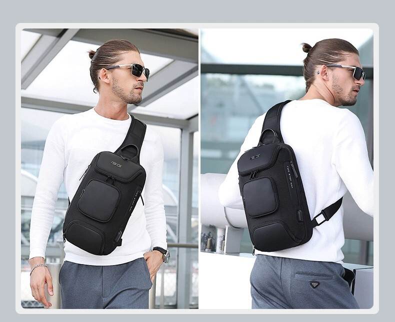 ボディバッグ 旅行バッグ 収納 USB充電 鍵付き 盗難防止ロック 多機能 かっこいい クール 収納 仕切り バッグ バック カバン かばん 鞄 ショルダーバッグ ショルダーバック ビジネスバッグ ビ