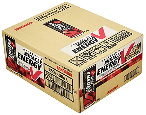 まとめ買い サンガリア ミラクルエナジーＶ 250ｇ ×30本 リキッド