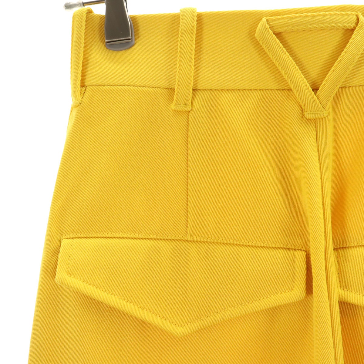 BOTTEGAVENETA ボッテガヴェネタ イタリア製 ワイドパンツ 34 イエロー レディース 古着