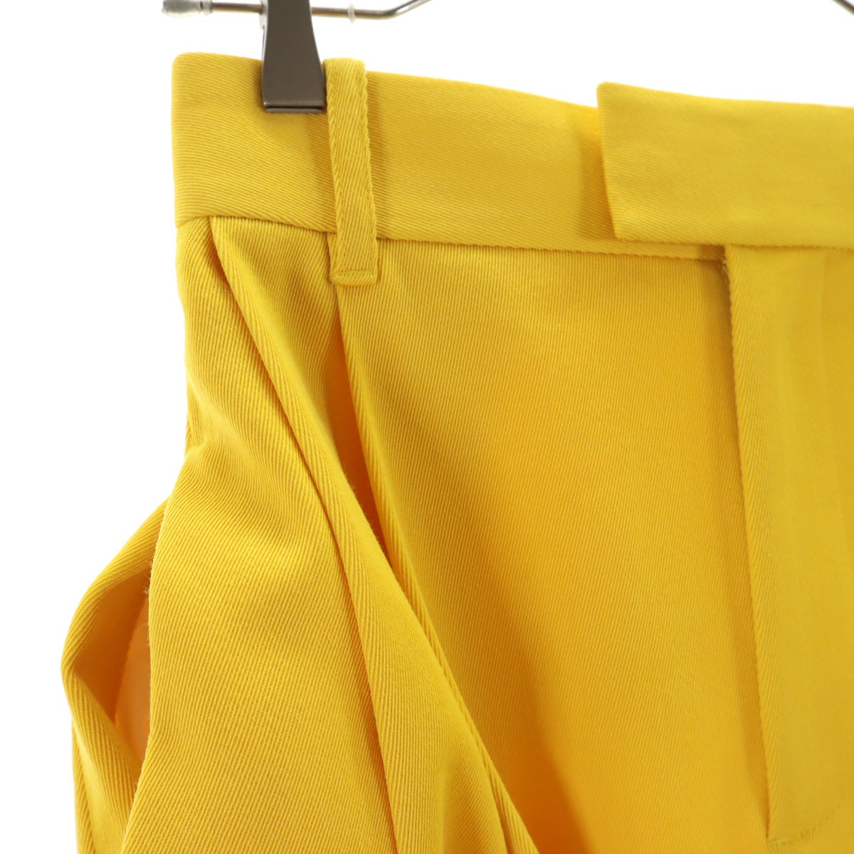 BOTTEGAVENETA ボッテガヴェネタ イタリア製 ワイドパンツ 34 イエロー レディース 古着