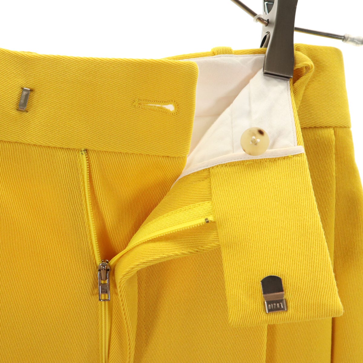 BOTTEGAVENETA ボッテガヴェネタ イタリア製 ワイドパンツ 34 イエロー レディース 古着