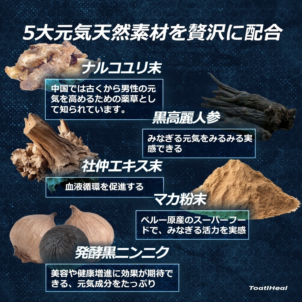 4点セット 同太和 スーパーブルー ナルコユリ マカ 栄養機能食品 GMP国内製造 男性