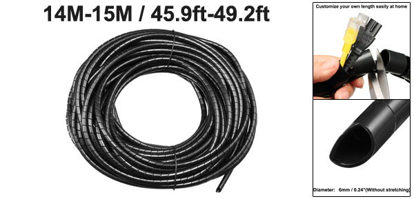 スパイラルラップチューブ、フレキシブルスパイラルチューブ15メートル