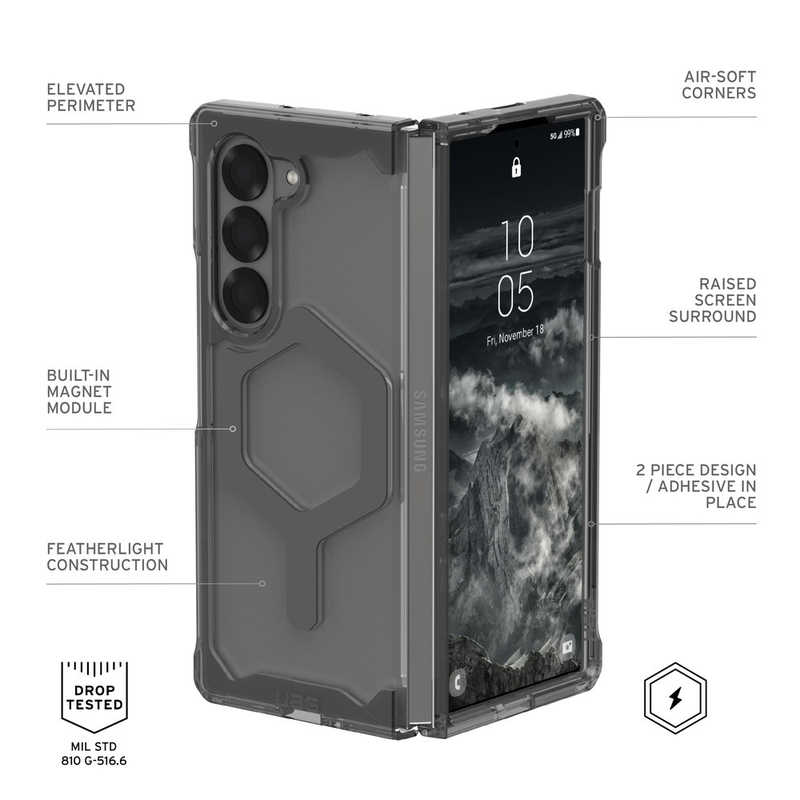 UAG 社製 Galaxy Z Fold 6用 PLYO PRO(アッシュ/スペースグレイ) UAG-GLXZFD6-YMS-A/S UAG 社製 Galaxy Z Fold 6用 PLYO PRO(アッシュ/スペースグレイ) UAG-GLXZFD6-YMS-A/S