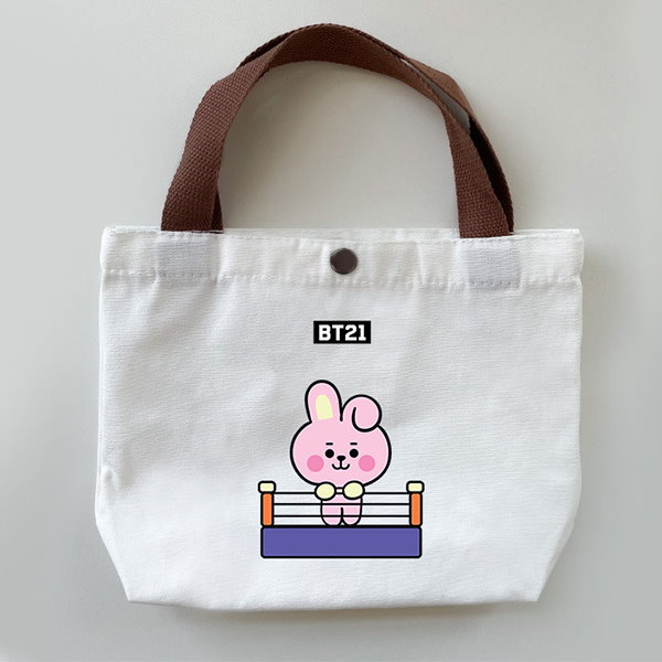 Qoo10] BT21 BTSトートバッグ ショルダーバック 軽