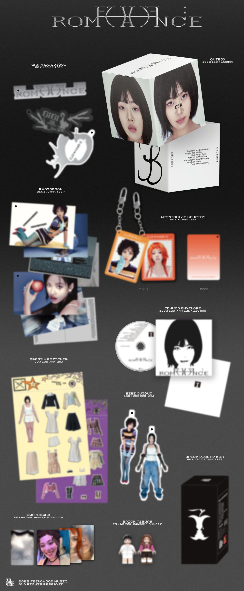 Special Ver Limited edition BIBI 2nd Album EVE ROMANCE