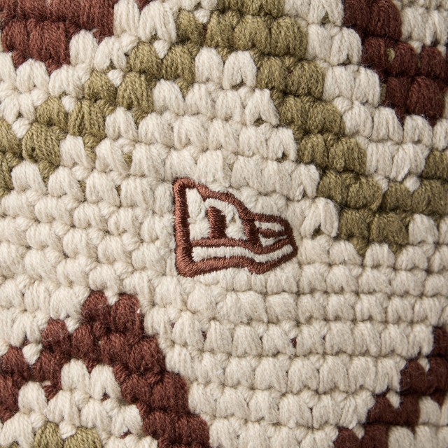 [即納]NEWERA ニューエラ クロシェ ニットバケット ストーン/ウォルナット/ベージュ　メンズ 男性 レディース 女性 帽子 ハット 送料無料 NEW ERA 国内正規品 正規取扱店