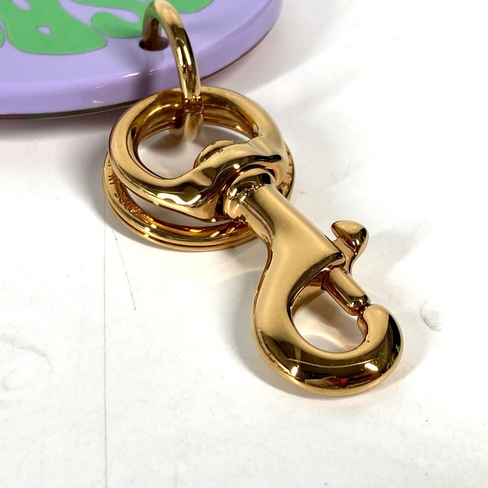 キーホルダー メデューサ ロゴ バッグチャーム プラスチック パープル