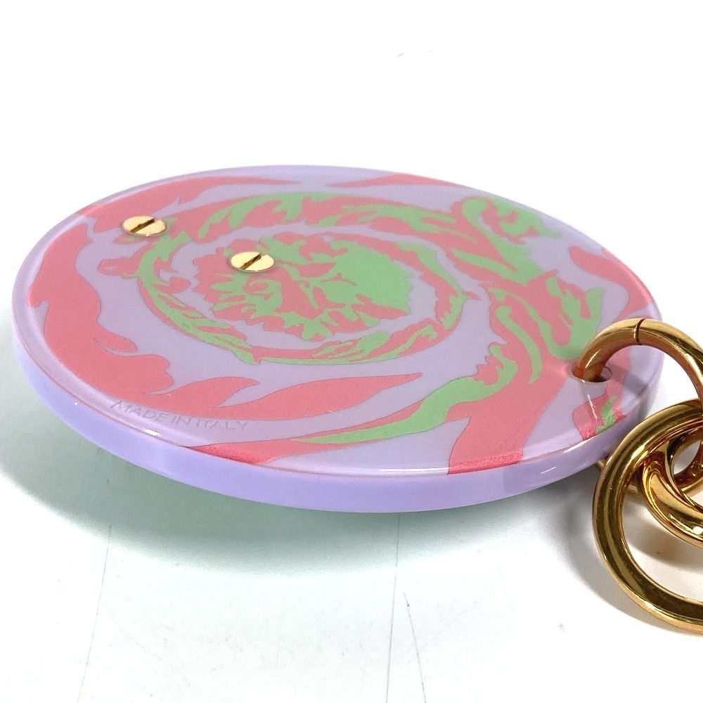 キーホルダー メデューサ ロゴ バッグチャーム プラスチック パープル