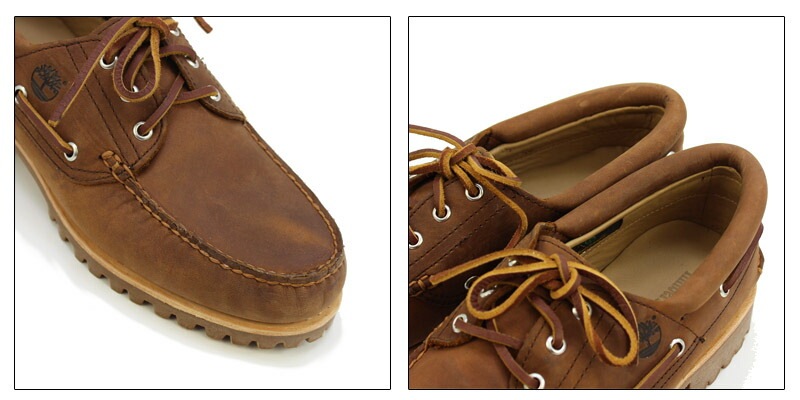 ティンバーランド Timberland メンズ スリーアイ ラグ ハンドソーン ボート シューズ レザー モカシン [C/A]