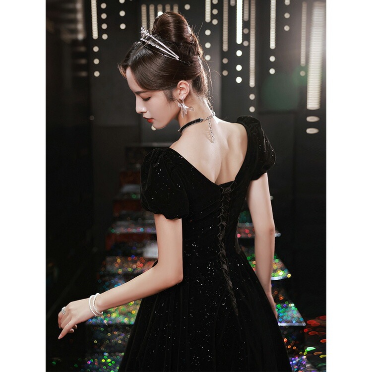 全6色 イブニングドレス 黒 ベロア ベルベット ロングドレス 発表会ドレス パフスリーブ 成人式ドレス 同窓会 謝恩会 パーティードレス お呼ばれドレス ブラック キラキラ 結婚式ドレス 二次会ドレ 全6色 イブニングドレス 黒 ベロア ベルベット ロングドレス 発表会ドレス パフスリーブ 成人式ドレス 同窓会 謝恩会 パーティードレス お呼ばれドレス ブラック キラキラ 結婚式ドレス 二次会ドレ