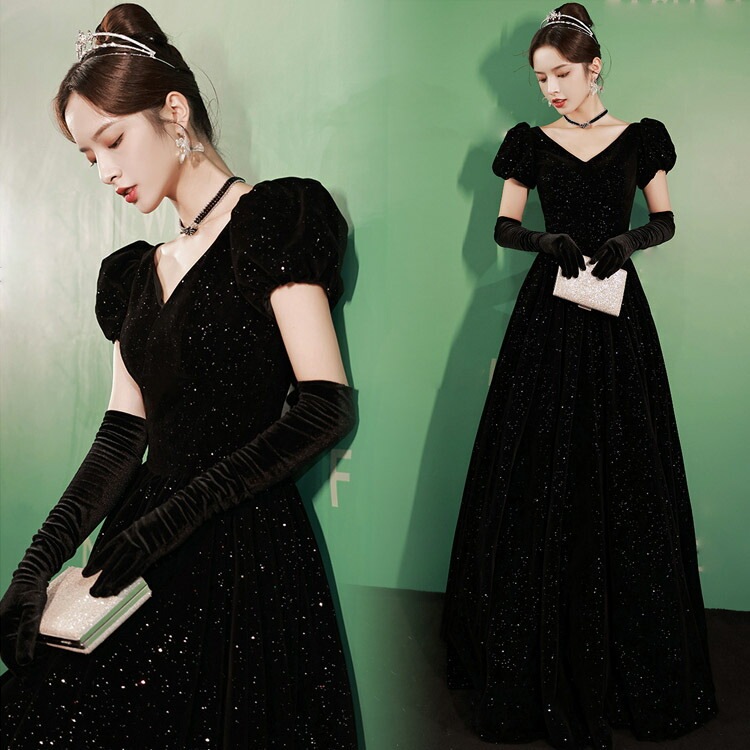 全6色 イブニングドレス 黒 ベロア ベルベット ロングドレス 発表会ドレス パフスリーブ 成人式ドレス 同窓会 謝恩会 パーティードレス お呼ばれドレス ブラック キラキラ 結婚式ドレス 二次会ドレ 全6色 イブニングドレス 黒 ベロア ベルベット ロングドレス 発表会ドレス パフスリーブ 成人式ドレス 同窓会 謝恩会 パーティードレス お呼ばれドレス ブラック キラキラ 結婚式ドレス 二次会ドレ