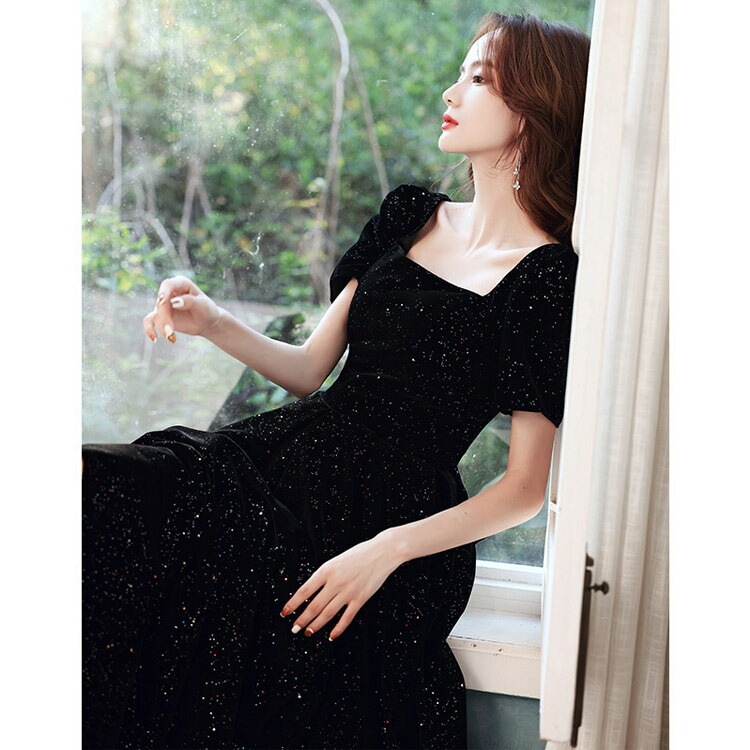 全6色 イブニングドレス 黒 ベロア ベルベット ロングドレス 発表会ドレス パフスリーブ 成人式ドレス 同窓会 謝恩会 パーティードレス お呼ばれドレス ブラック キラキラ 結婚式ドレス 二次会ドレ 全6色 イブニングドレス 黒 ベロア ベルベット ロングドレス 発表会ドレス パフスリーブ 成人式ドレス 同窓会 謝恩会 パーティードレス お呼ばれドレス ブラック キラキラ 結婚式ドレス 二次会ドレ