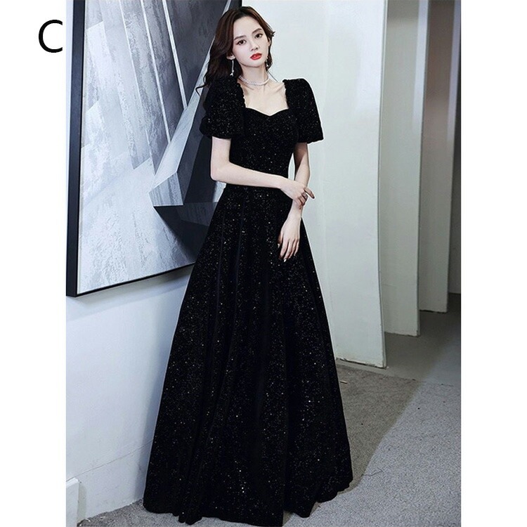 全6色 イブニングドレス 黒 ベロア ベルベット ロングドレス 発表会ドレス パフスリーブ 成人式ドレス 同窓会 謝恩会 パーティードレス お呼ばれドレス ブラック キラキラ 結婚式ドレス 二次会ドレ 全6色 イブニングドレス 黒 ベロア ベルベット ロングドレス 発表会ドレス パフスリーブ 成人式ドレス 同窓会 謝恩会 パーティードレス お呼ばれドレス ブラック キラキラ 結婚式ドレス 二次会ドレ