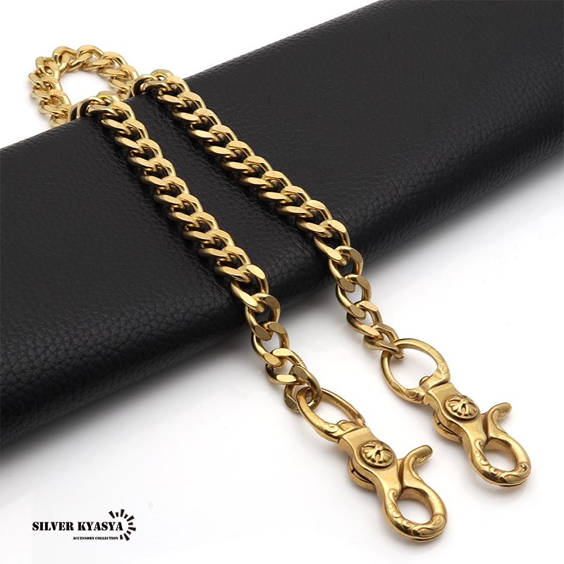 唐草クリップウォレットチェーン ゴールド [wc029]