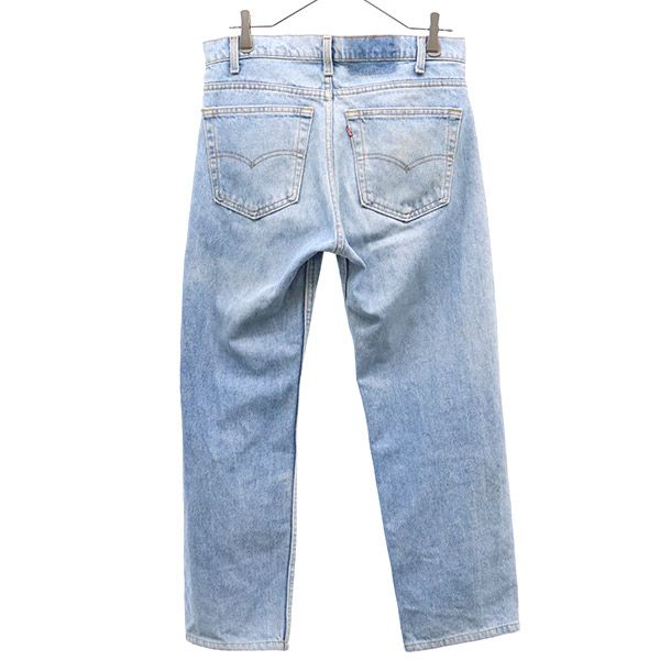 ストレートデニムパンツ W32 ブルー ジーパン メンズ